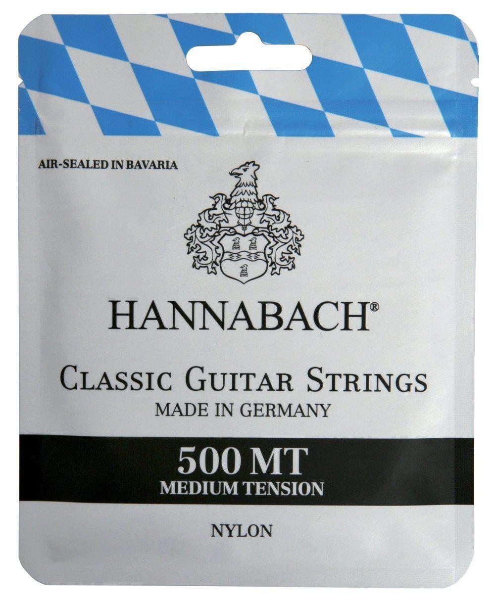 Hannabach 500 MT Medium Tension - Struny do gitary klasycznej o średnim naciągu
