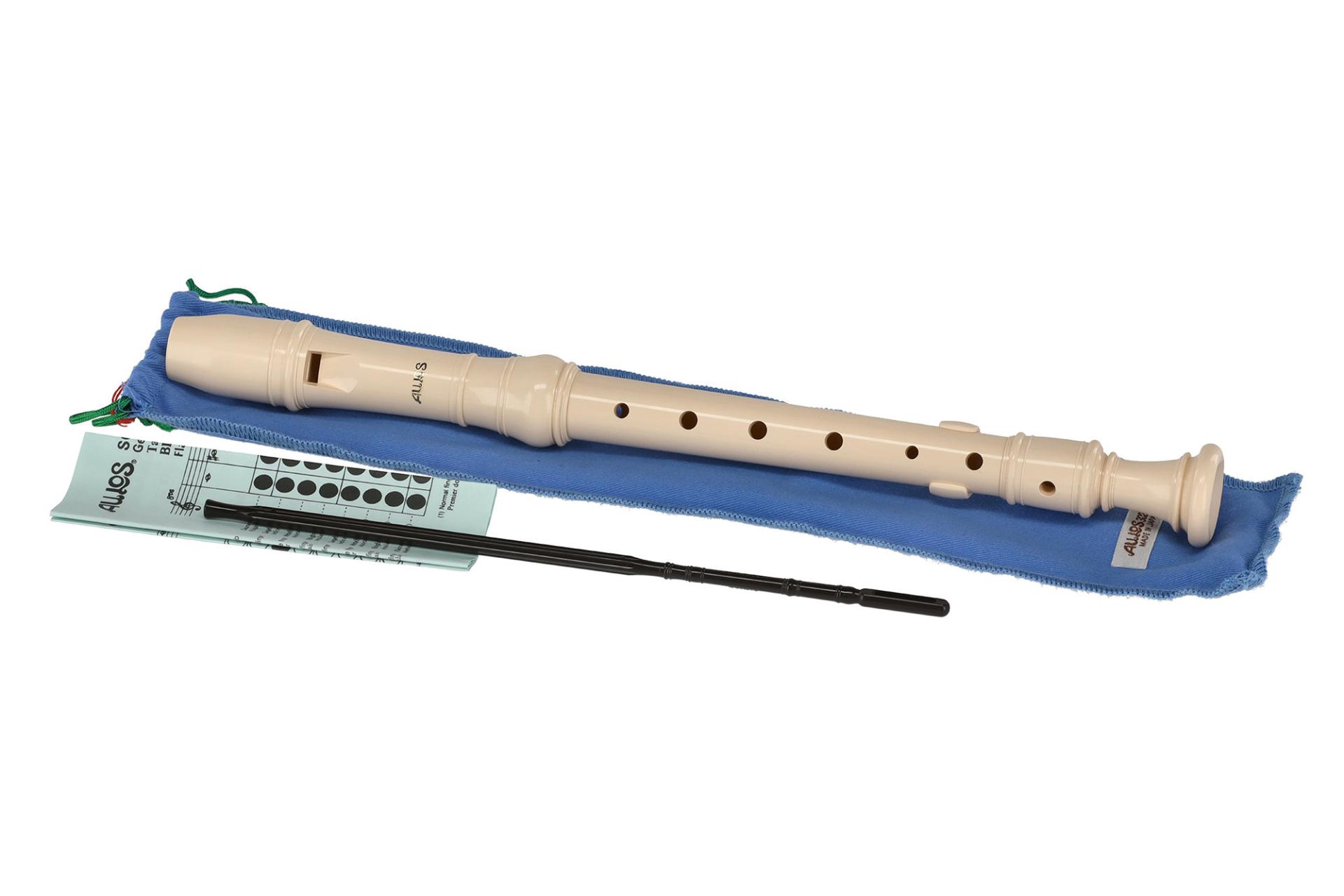 Aulos 302BS Elite - Flet prosty sopranowy C system niemiecki 3-częściowy made in Japan