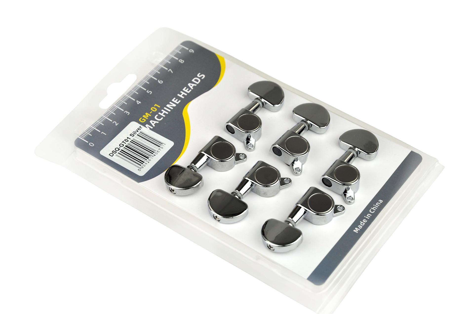 Jeremi DSQ-GT01 Silver - Komplet olejowych kluczy do gitary CHROMOWANE