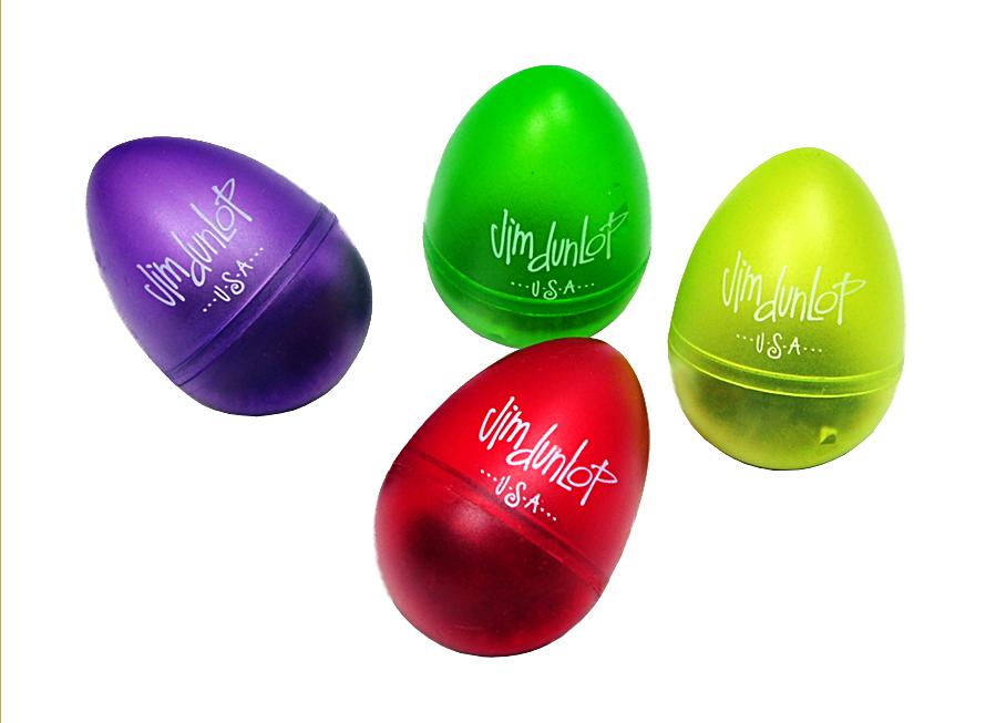 DUNLOP EGG GEL SHAKER 9102 Marakas - Kolorowe jajka grzechotki w transparentnych neonowych kolorach