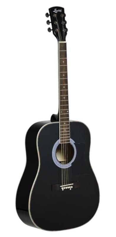 EverPlay AP-400 BK - Gitara akustyczna Dreadnaught w kolorze czarnym wykończenie na wysoki połysk