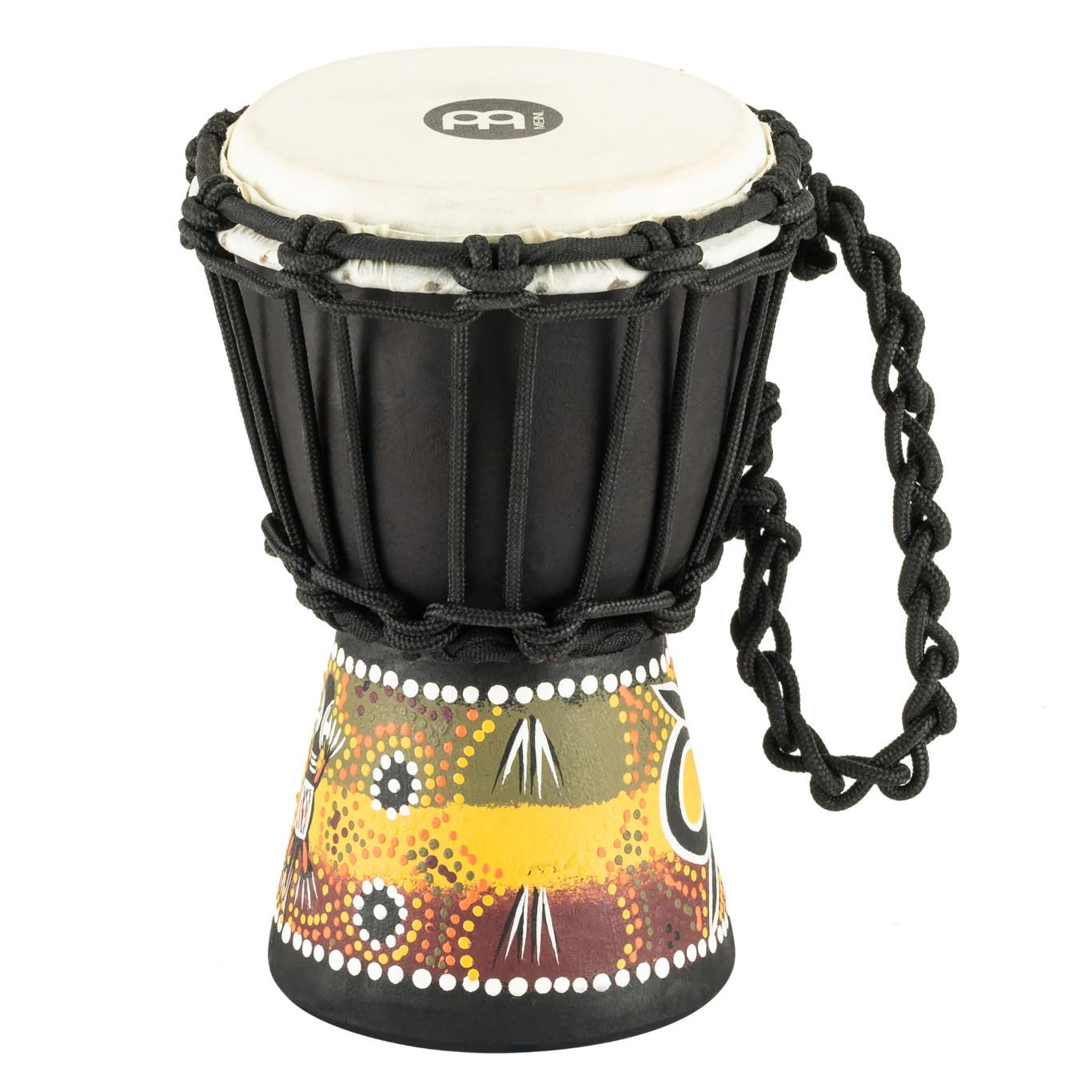 MEINL Percussion HDJ7-XXS African Style Mini Djembe Gecko Design - Sznurowane mini Djembe w stylu afrykańskim wzór 