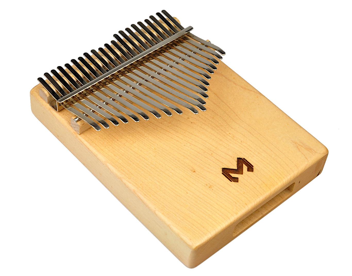Kalimba 21-keys MAPLE WOOD SET-94-THIN - 21-o głosowa kalimba z litego drewna Klonu z zestawem akcesoriów 