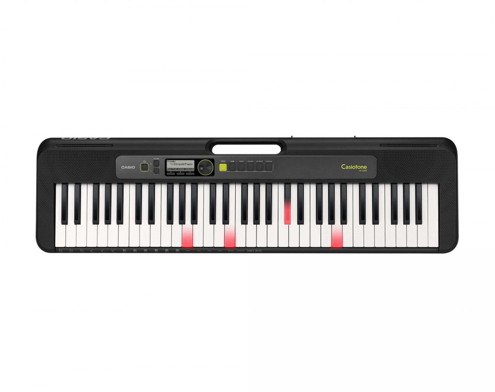 Casio LK-S250 - Keyboard z dynamiczną i podświetlaną klawiaturą