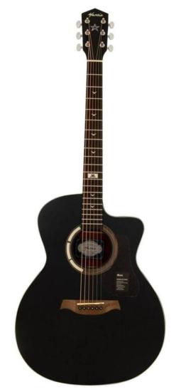 Mantic GT-1GC BK - Gitara akustyczna  w kolorze czarnym