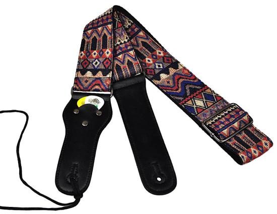 JEREMI GS-020-1 - Uniwersalny pasek do gitary akustycznej, elektrycznej lub basowej