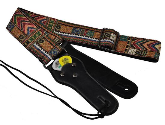 JEREMI GS-020-2 - Uniwersalny pasek do gitary akustycznej, elektrycznej lub basowej