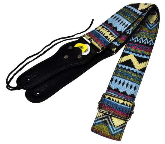 JEREMI GS-020-3 - Uniwersalny pasek do gitary akustycznej, elektrycznej lub basowej