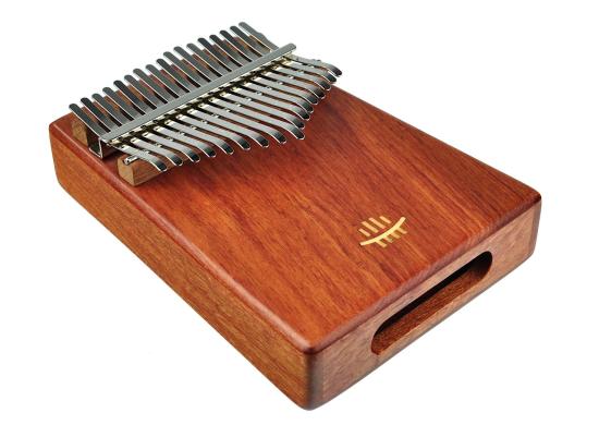 Hluru KC17-ZambianPadauk 17keys kalimba - Kalimba z drewna ZambianPadauk z bocznym otworem rezonansowym z zestawem akcesoriów oraz Pickupem