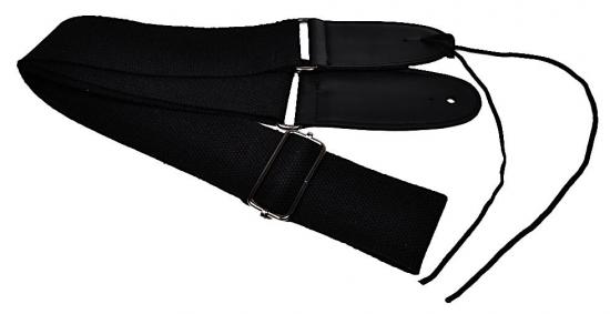 Jeremi S-201-F Czarny - pas do gitary akustycznej, elektrycznej lub basowej bawełniany miękki