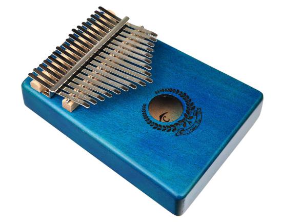 Kalimba 17-keys EXOTIC WOOD BLUE SET-48 - 17-to głosowa kalimba z litego drewna w kolorze granatowym