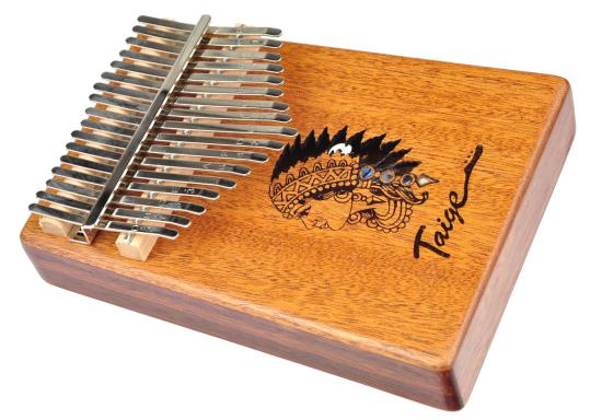 Kalimba 17-keys MAHOGANY WOOD SET-63 - 17-to głosowa kalimba z litego mahoniowego drewna z zestawem akcesoriów 