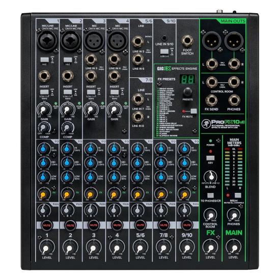 MACKIE PROFX 10 V 3 seria PRO FX  - Mikser analogowy 10 kanałów z portem USB, efektami DSP