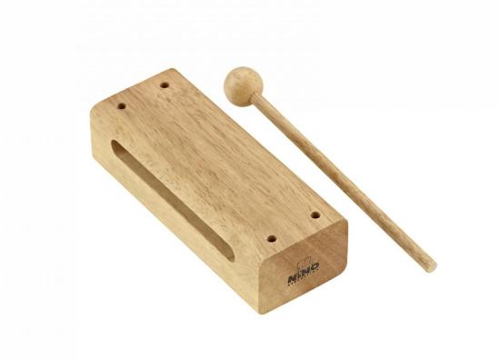 NINO Percussion NINO21 Wood Block Medium - Drewniany blok z pałeczką w średnim rozmiarze