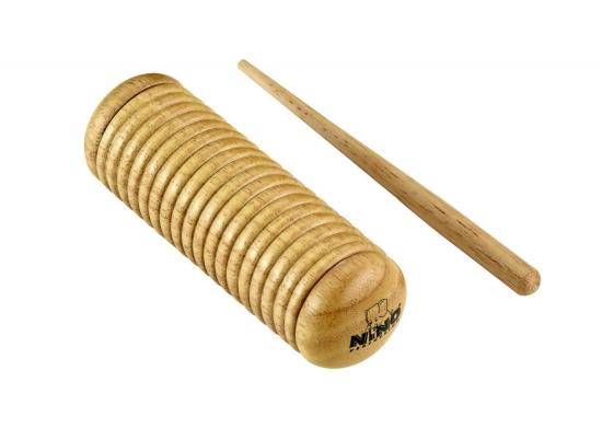 NINO Percussion NINO520 Wood Guiro Shaker - Drewniane guiro  i shaker w jednym w komplecie z pałeczką