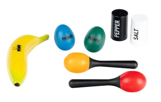 NINO Percussion NINOSET13 Mixed Shaker Set - Siedmio częściowy zestaw shakerów perkusyjnych