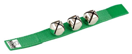 Meinl NINO Percussion NINO961GR Wrist Bell Green - Stalowe jingle, dzwoneczki na nadgarstek