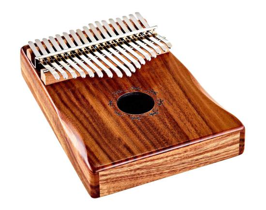 Ortega OKB1 Lizard Series Kalimba 17 Keys - Ręcznie wykonana kalimba z litej akacji 17 dżwięczników