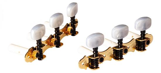 Ortega OTM-FAMILYPRO Classic Tuning Machines - Gold - Komplet kluczy do gitary klasycznej