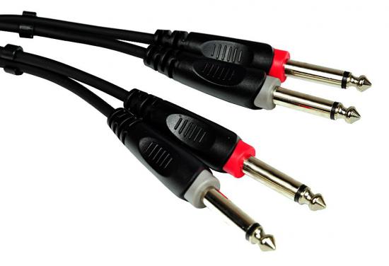 ROXTONE  SACC100L1,5 - Kabel audio insertowy 2xJack 6.3mm mono / 2xJack 6.3mm mono długość 1,5 m