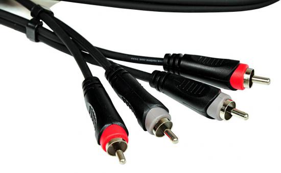 ROXTONE SACC130L3 - Kabel audio insertowy 2xRCA/2xRCA o długości 3m