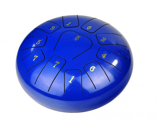 Steel Tongue Drum KLG-10-11 Blue - Bębenek eteryczny 25 cm z 10 języczkami w kolorze niebieskim