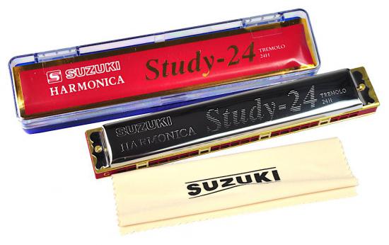SUZUKI Study-24 w tonacji C-dur - Harmonijka ustna tremolo