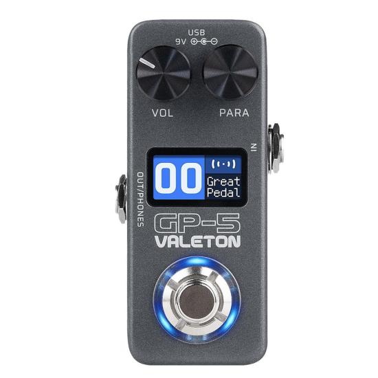 Valeton GP-5 - Ultrakompaktowy multiefekt gitarowy z interfejsem USB i Bluetooth