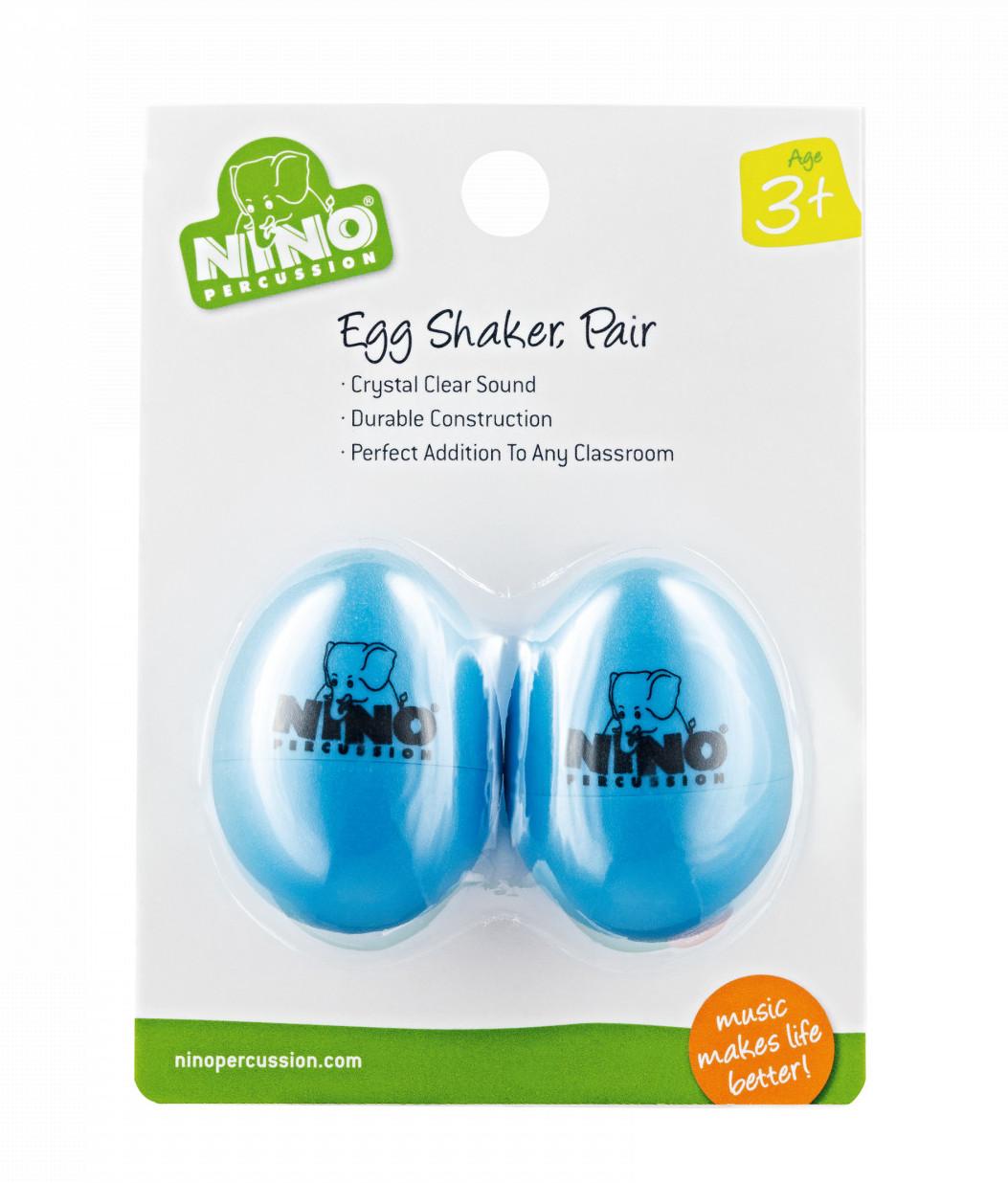 NINO Percussion NINO540SB-2 Egg Shaker - 2 pcs. - Zestaw 2 sztuk marakasów w kształcie jajek w kolorze niebieskim