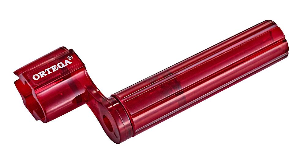 ORTEGA OSW-DLX-TRD String Winder Deluxe Transparent Red - Korbka ułatwiająca wymianę strun