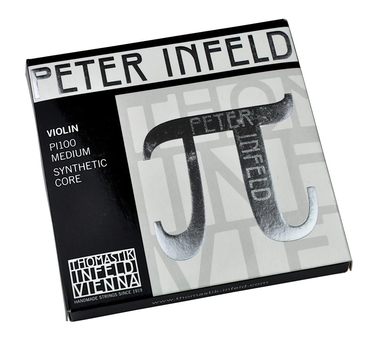 THOMASTIK PETER INFELD PI100 MEDIUM 4/4 -  Komplet strun do skrzypiec rozmiar 4/4  z syntetycznym rdzeniem