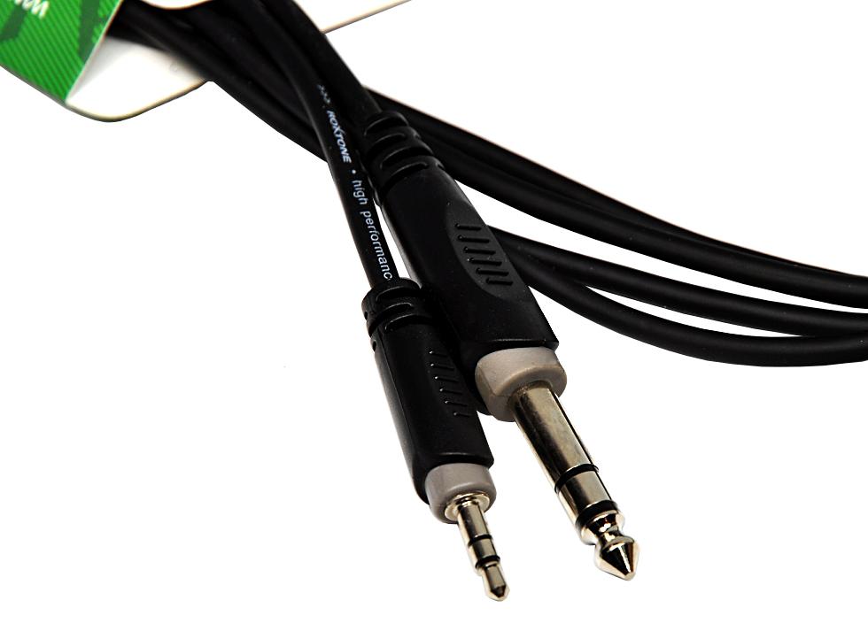 ROXTONE  SACC280L1.5 - Kabel audio insertowy Jack 3.5 stereo/Jack 6.3 stereo o długości 1,5m
