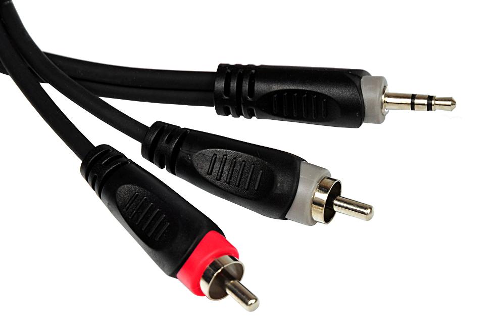 ROXTONE RAYC150L6 - Kabel audio insertowy Jack 3.5 stereo/2xRCA o długości 6m
