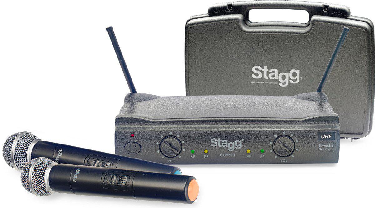 Stagg SUW 50 MM FH EU - Zestaw dwóch mikrofonów bezprzewodowych do ręki