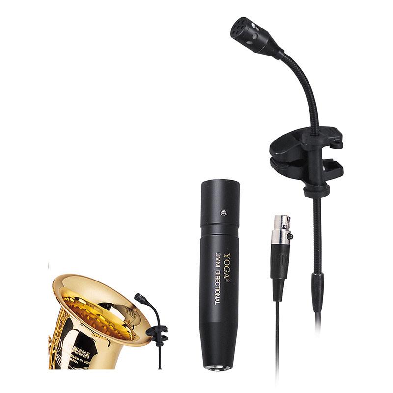 Yoga EM-712A - Saxophone & Brass Microphone -  Pojemnościowy mikrofon dedykowany do instrumentów dętych na gęsiej szyi